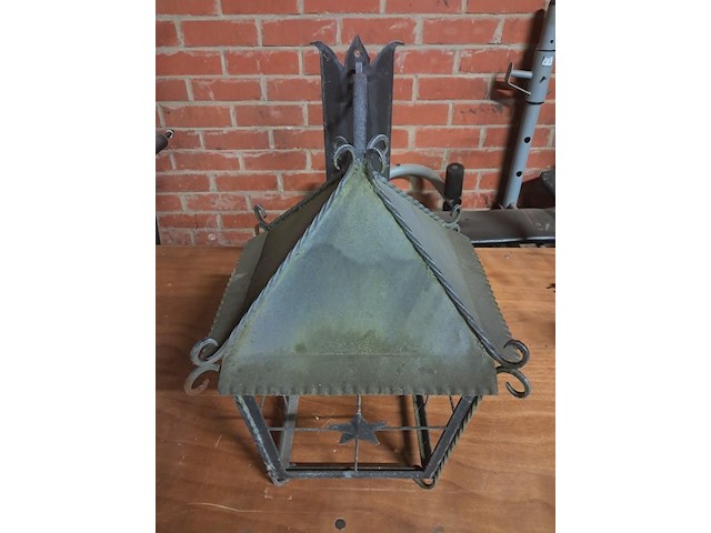 Oude muurlantaarn ( h 540mm l 520mm b 350mm ) - afbeelding 2 van  4