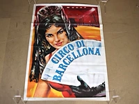 Oude poster circo di barcellona - afbeelding 1 van  7