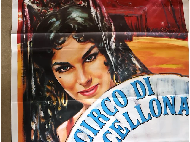 Oude poster circo di barcellona - afbeelding 2 van  7