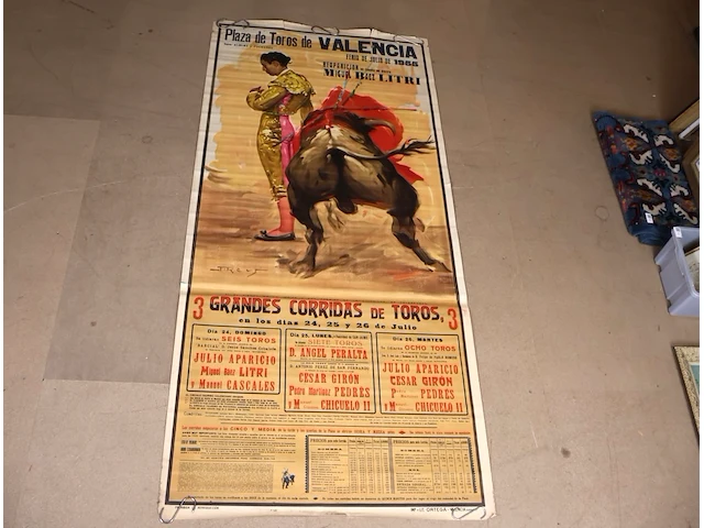 Oude poster toriador 1955 - afbeelding 1 van  9