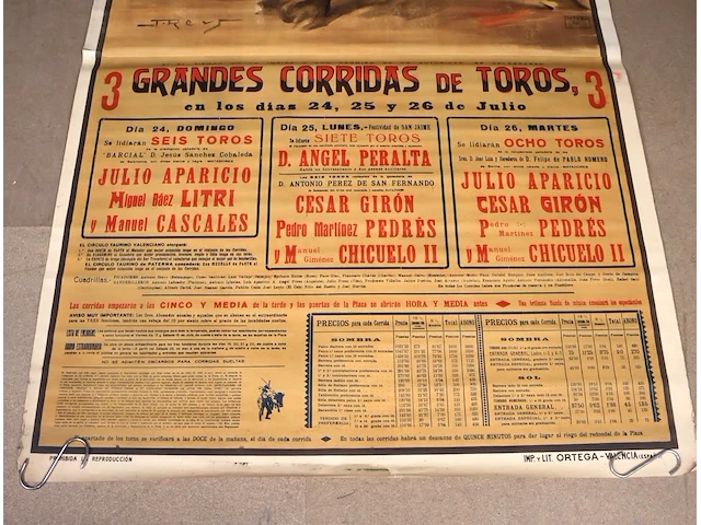 Oude poster toriador 1955 - afbeelding 3 van  9
