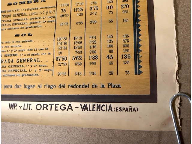 Oude poster toriador 1955 - afbeelding 6 van  9