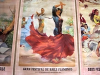 Oude posters spaanse dansers (x3) - afbeelding 3 van  6