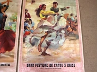 Oude posters spaanse dansers (x3) - afbeelding 4 van  6