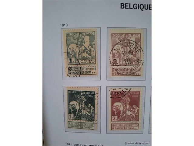 Oude postzegels belgië - afbeelding 2 van  7