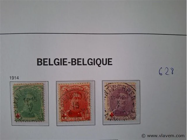 Oude postzegels belgië - afbeelding 1 van  3