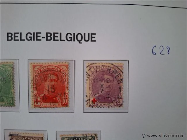 Oude postzegels belgië - afbeelding 3 van  3