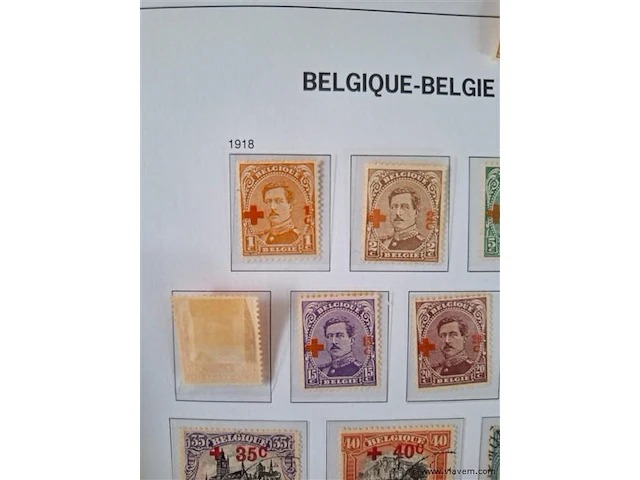 Oude postzegels belgië - afbeelding 4 van  7