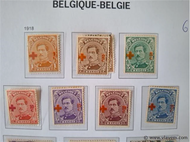 Oude postzegels belgië - afbeelding 5 van  7