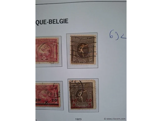 Oude postzegels belgië - afbeelding 3 van  8