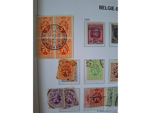 Oude postzegels belgië - afbeelding 2 van  6