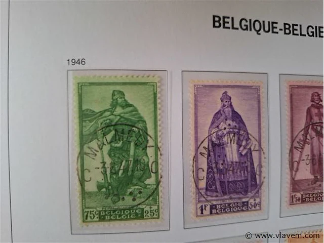 Oude postzegels belgië - afbeelding 2 van  5