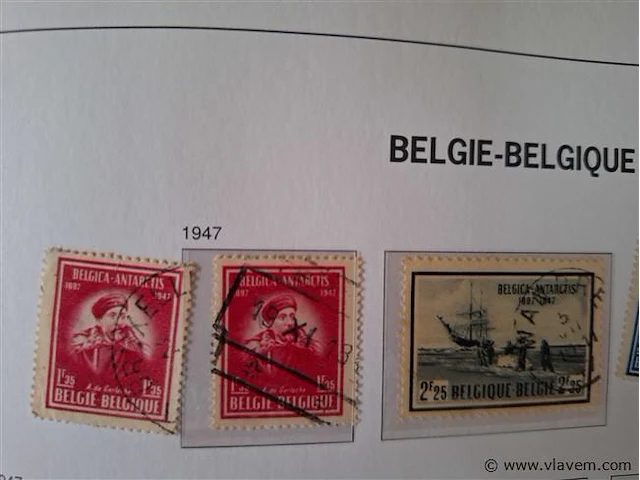 Oude postzegels belgië - afbeelding 2 van  3