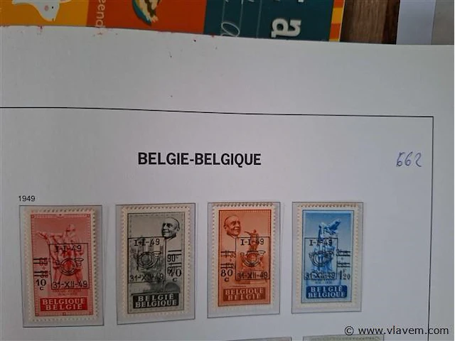 Oude postzegels belgië - afbeelding 1 van  4