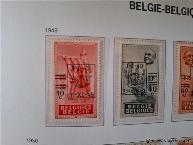 Oude postzegels belgië - afbeelding 2 van  4