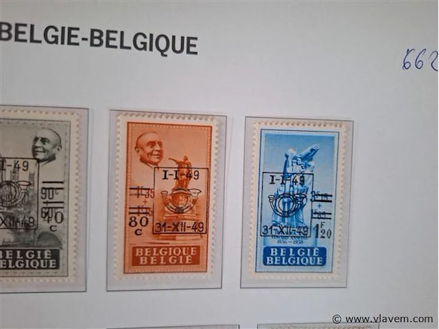 Oude postzegels belgië - afbeelding 3 van  4