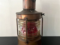 Oude scheepslamp koper - afbeelding 1 van  1