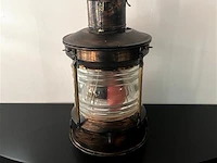 Oude scheepslamp koper - afbeelding 2 van  2