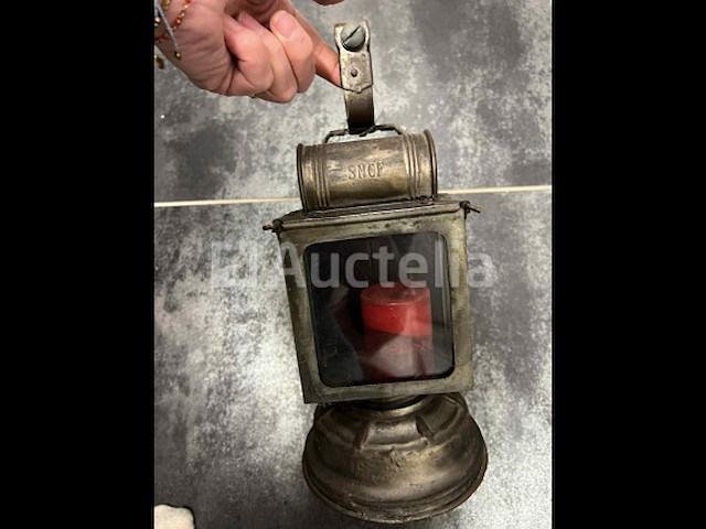 Oude sncf-lamp - afbeelding 2 van  5