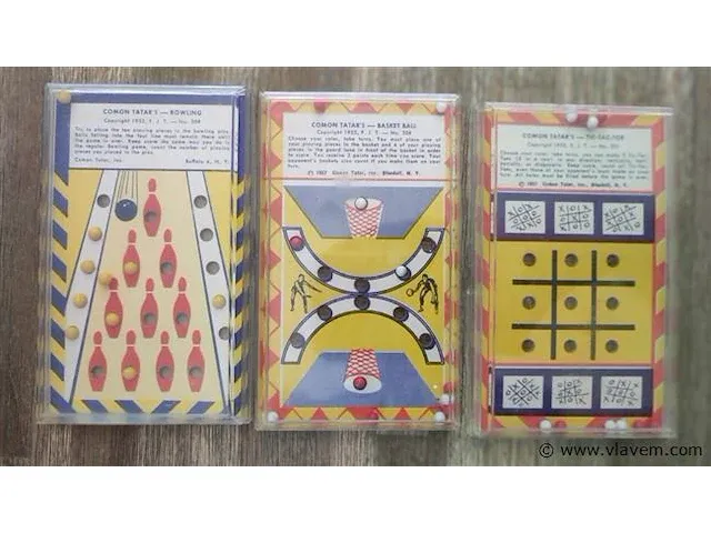 Oude spelletjes 3 stuks - afbeelding 1 van  2