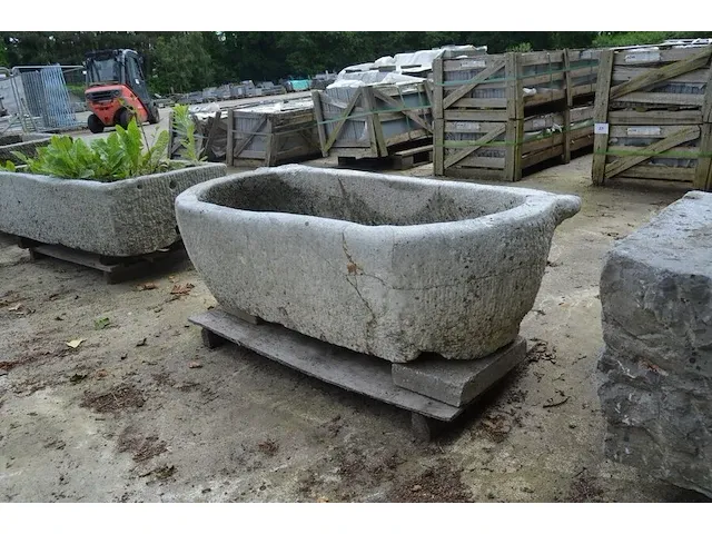 Oude trog 140x55x35 - afbeelding 3 van  5