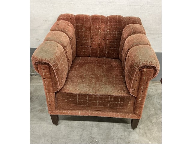 Oude zetel '40-'50 op wieltjes - afbeelding 1 van  4