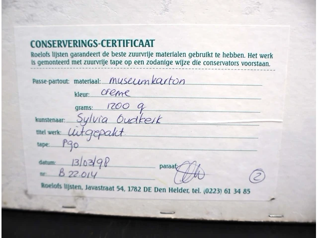 Oudkerk sylvia (°1943) - afbeelding 7 van  7