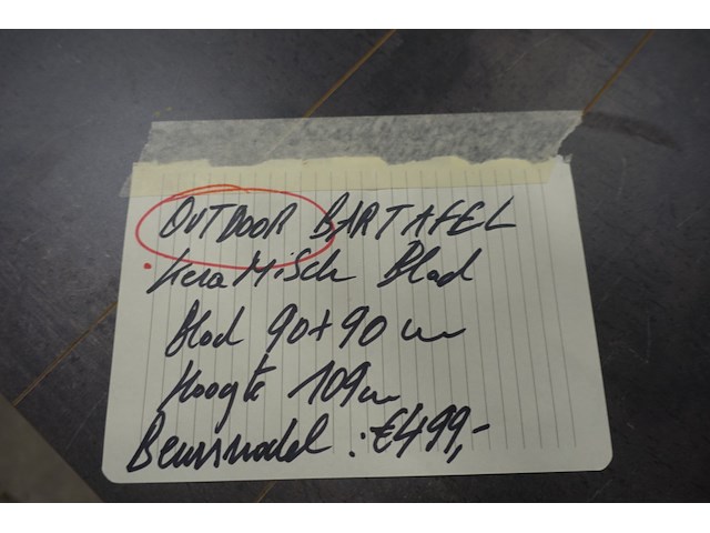 Outdoor bartafel - afbeelding 2 van  2