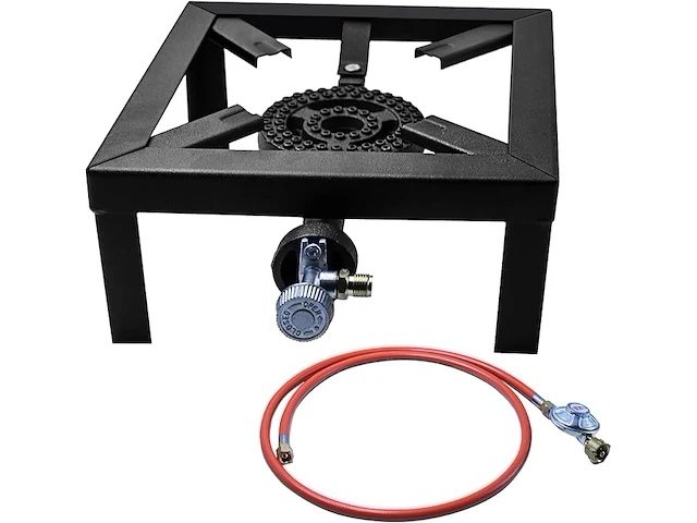 Outdoor camping gaskoker 25 x 25 x 11 cm - afbeelding 1 van  6