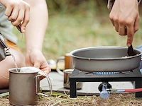 Outdoor camping gaskoker 25 x 25 x 11 cm - afbeelding 3 van  6