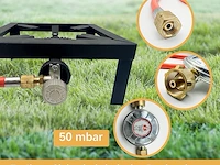 Outdoor camping gaskoker 25 x 25 x 11 cm - afbeelding 6 van  6