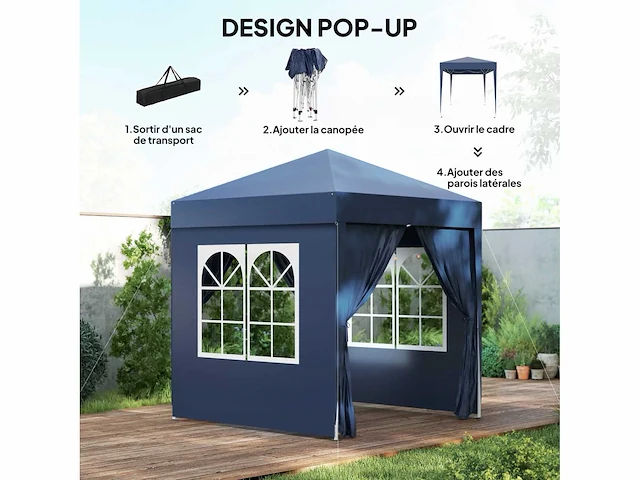 Outdoor garden arbor pop-up opvouwbaar prieel - afbeelding 5 van  6