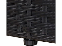 Outdoor modulair rotan eiland 5 stuks ronde lounge stoel met opvouwbare luifel wasbare verwijderbare kussens - afbeelding 7 van  9