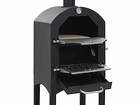 Outdoor pizza oven houtskool fireclay stone - afbeelding 4 van  8