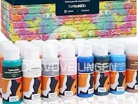 Outdoor pouring acrylic paint set 32 kleuren - afbeelding 1 van  5