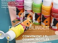 Outdoor pouring acrylic paint set 32 kleuren - afbeelding 4 van  5