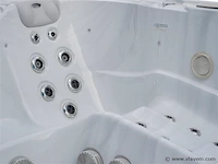 Outdoor spa 5-persoons 230x230 cm - afbeelding 3 van  6