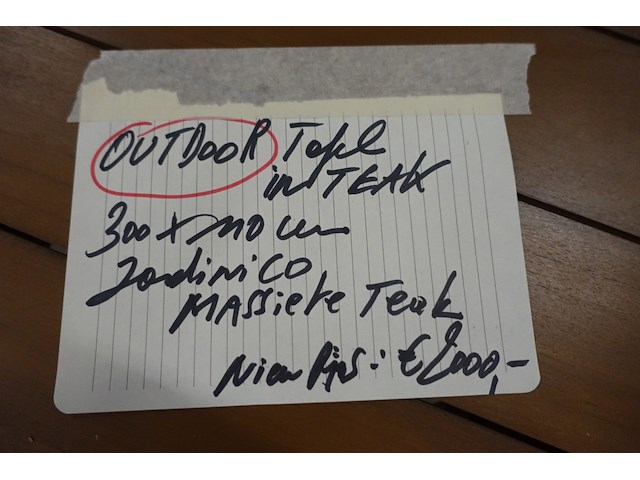 Outdoor tafel teak jardinico - afbeelding 3 van  3