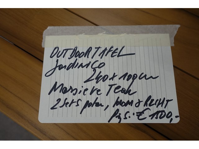 Outdoor tafel teak jardinico - afbeelding 3 van  3