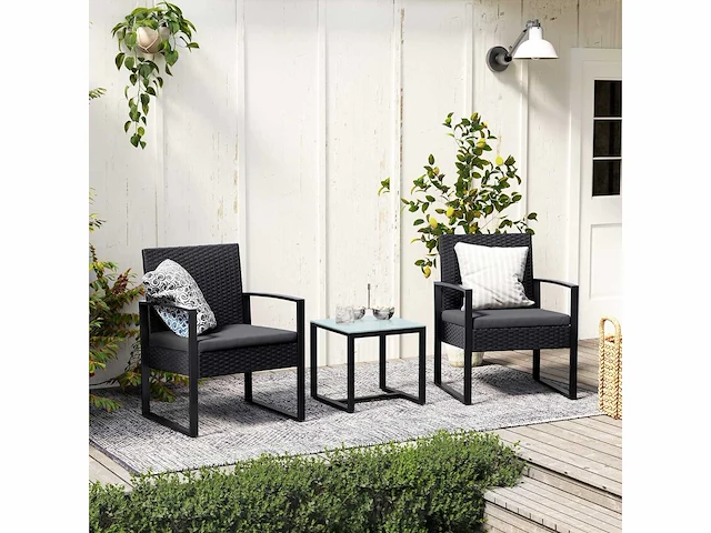 Outdoor tuinmeubelen, meubelset, 3 stuks - afbeelding 3 van  4