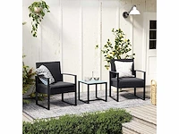 Outdoor tuinmeubelen, meubelset, 3 stuks - afbeelding 3 van  4