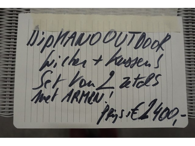 Outdoor wicker set diphano - afbeelding 6 van  6