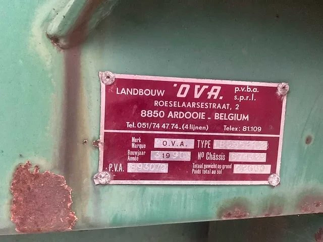 Ova beerton 18000l - 1990 - afbeelding 4 van  13