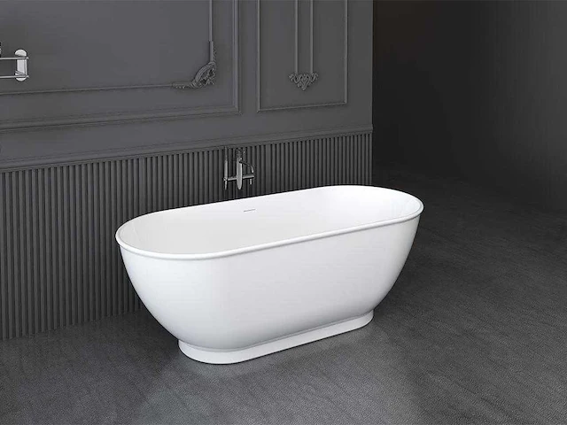 Ovaal vrijstaand bad - 240 l - glanzend wit - acryl - afbeelding 2 van  6