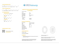 Oval diamant 3.58ct – f/vvs2 – hrd - afbeelding 4 van  4