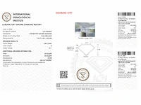 Oval diamond 0.80 ct - d/vs1 (igi certified) - afbeelding 5 van  5
