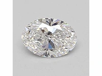 Oval diamond 1.04 ct d/vvs2 (hrd certified) - afbeelding 2 van  4