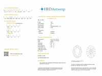 Oval diamond 1.04 ct d/vvs2 (hrd certified) - afbeelding 4 van  4