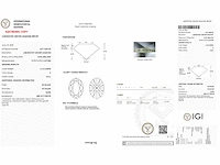 Oval diamond 2.10ct d/vs2 (igi certified) - afbeelding 3 van  4