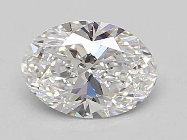 Oval diamond 3.06ct d/vvs2 (hrd certified) - afbeelding 1 van  4